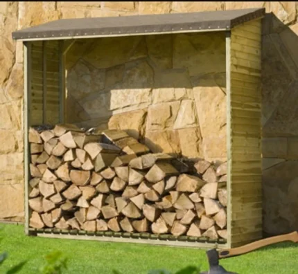 Kaminholzregal, Brennholzregal 188x69x183 cm Holz kdi | 183 cm – – Lieferung in 3–15 Tagen