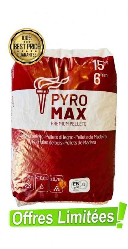 Pelletspalette zertifiziert nach EN Plus A1 – Pelletkamin Brennholz – Lieferung in 3–15 Tagen